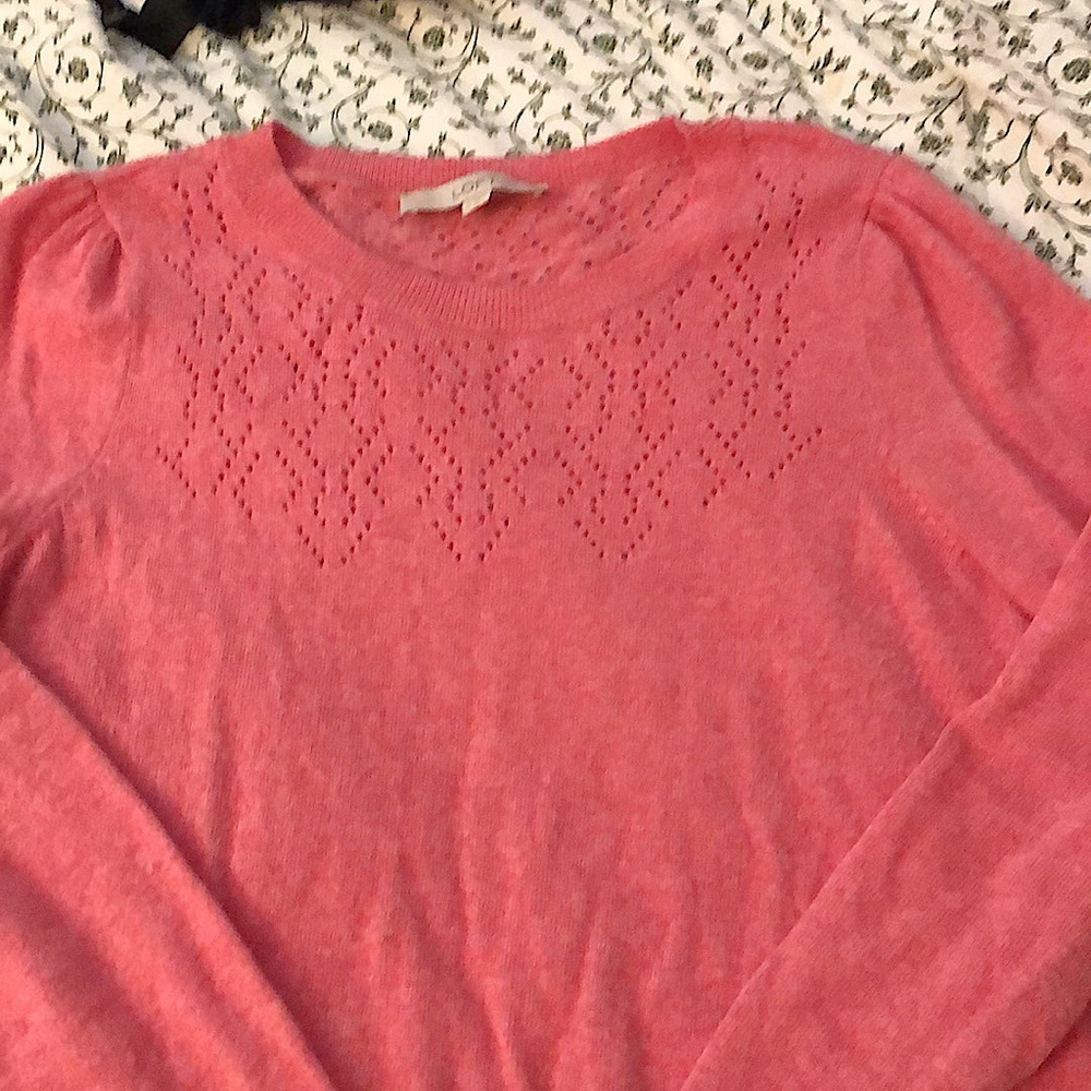 Loft Pink Lightweight Sweater